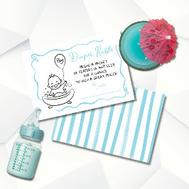 手描きおむつラッフルボーイ 招待状