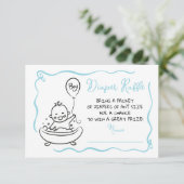 手描きおむつラッフルボーイ 招待状 (スタンド正面)