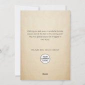 手描きおもしろいクリスマストインデナ企業のー シーズンカード (裏面)