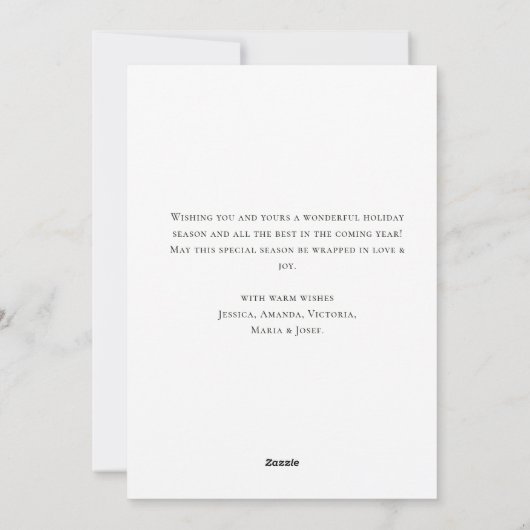 手描きおもしろいクリスマストナカイ シーズンカード (裏面)