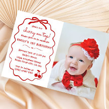 手描きお洒落さくらんぼOn Top Photo