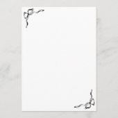 手描きお洒落の結婚日程 プログラム (裏面)