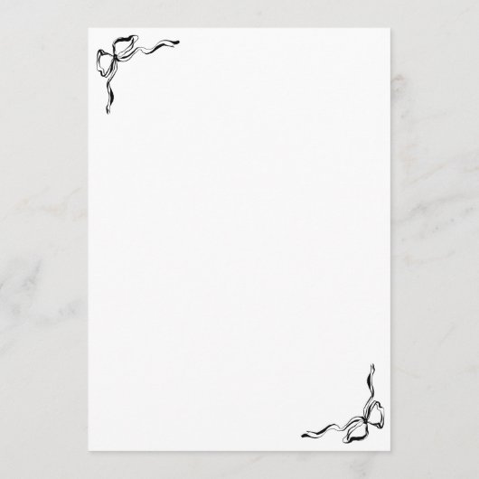 手描きお洒落の結婚日程 プログラム (裏面)