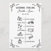 手描きお洒落の結婚日程 プログラム (正面)