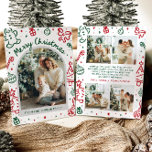 手描きお洒落アーチ写真メリークリスマス シーズンカード<br><div class="desc">🎄✨この手描きアーチメリーお洒落クリスマスカードで暖かい休日の応援を送信！写真よくはしゃぐの周りに赤 緑のドードル(弓、オーナメント、キャンディカン、ジンジャーブレッド！)を配お気に入りの置、このフェスティバルカードは家族から愛する人までモダン、メリークリスマスを言うのに居心地の良い方法である。📸🎀プレミアム紙に印刷され、Zazzleで完全にカスタマイズ可能で、あなたの家族の名前、特別なメッセージ、または休日の挨拶をわずか数で追加でクリックきる。おもしろいで共有の休日の喜びを望む家族や新婚や誰にでも最適スタイリッシュで、完全に記念品に値する方法。💌</div>