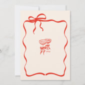 手描きお洒落カクテルThats Amore結婚 招待状 (裏面)