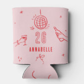 手描きお洒落バースデードリンクパーティー 缶クーラー (裏面)