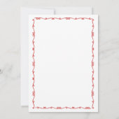 手描きお洒落ピザ&ワインブライダルシャワー 招待状 (裏面)