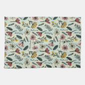 手描きお洒落フローラキッチンタオル キッチンタオル (横)