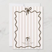 手描きお洒落ベビーは醸造ベビーシャワー 招待状 (裏面)