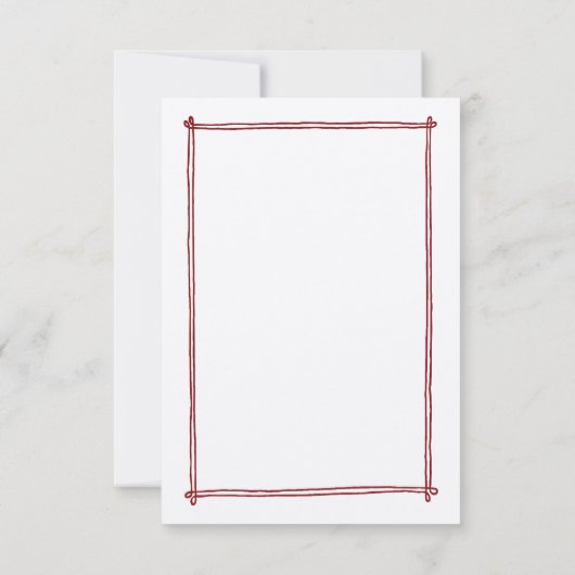 手描きお洒落メニューオプション結婚式の出欠 出欠カード (裏面)