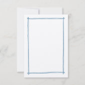 手描きお洒落メニューオプション結婚式の出欠 出欠カード (裏面)