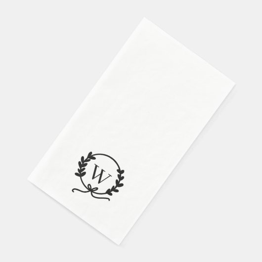 手描きお洒落リースモノグラム (コーナー)