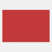 手描きお洒落弓レッド&グリーンクリスマス ラッピングペーパーシート (正面3)