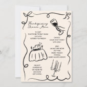 手描きお洒落感謝祭メニュー シーズンカード (正面)