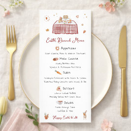 手描きお洒落春イースターブランチ メニュー