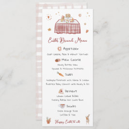 手描きお洒落春イースターブランチ メニュー