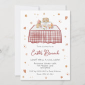 手描きお洒落春イースターブランチ 招待状 (正面)