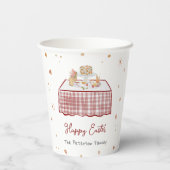 手描きお洒落春イースターブランチ 紙コップ (裏面)