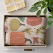 手描きお洒落秋ハロウィーンパンプキンシール 薄葉紙 (ギフト)