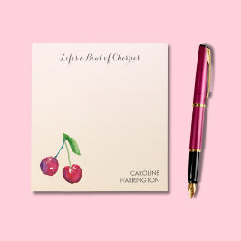 手描きさくらんぼかわいいコケ感動的ット ノートパッド