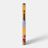手描きざくろのシームレスパターン。 iPhoneケース (左側面)