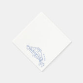 手描きたった今結婚しましたタクシー結婚カクテル スタンダードカクテルナプキン (角)