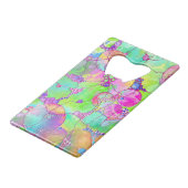 手描きとデジタルペイントのパターンアート41 クレジットカード栓抜き (正面アングル)