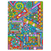 手描きとデジタルペイントのパターンアート 53 クリップボード (裏面)