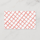 手描きのいちごのブライダルシャワーレシピリクエスト エンクロージャーカード (裏面)