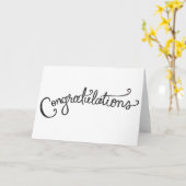 手描きのお祝いのカード カード (黄色い花)