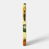 手描きのかぼちゃのシームレスパターン iPhoneケース (左側面)