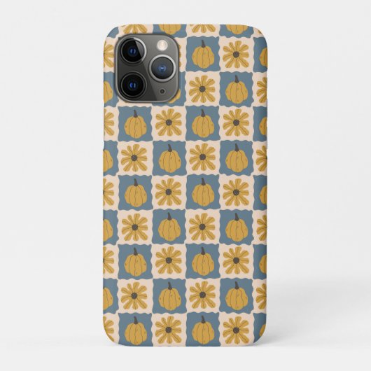 手描きのかぼちゃチェックプリント Case-Mate iPhoneケース (裏)