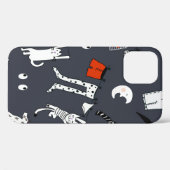 手描きのかわいい漫画の継ぎ目のない模様 Case-Mate iPhoneケース (裏面 (横))