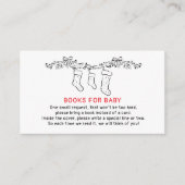 手描きのかわいい赤ちゃんの本 エンクロージャーカード (正面)