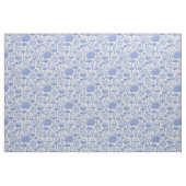 手描きのきのこのコラージュ ファブリック (ファットクウォーター)