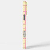 手描きのやわらかなグリッドチェック イエロー Case-Mate iPhoneケース (裏面 / 右)