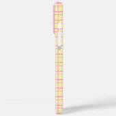 手描きのやわらかなグリッドチェック イエロー Case-Mate iPhoneケース (裏面 / 左)
