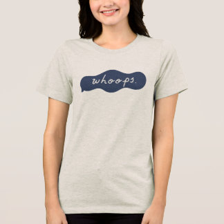 手描きのゆるい謝罪バブルアート「ウップス」 トライブレンドＴシャツ
