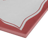 手描きのイタリアンピザとワインのウェディングシャワーデザイン カッティングボード (角)