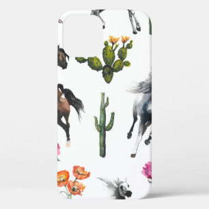 手描きのイラストレーション。シームレスなパターン。カウトカ iPhone 12ケース