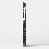 手描きのインディアン、アステカ族の目、羽毛f Case-Mate iPhoneケース (裏面 / 左)