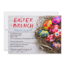 手描きのイースターエッグのラスティックイースターブランunch｜ホリデー