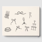 手描きのウェディングゲストブック ゲストブック (裏面)