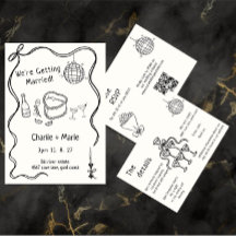 手描きのウェディング