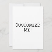 手描きのエイリアンの肖像画 招待状 (裏面)