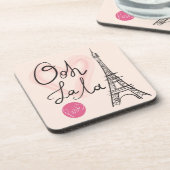 手描きのエッフェル塔 コースター (左側)