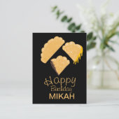 手描きのエンパナーダの誕生日 ポストカード (スタンド正面)