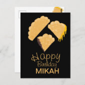 手描きのエンパナーダの誕生日 ポストカード (正面/裏面)