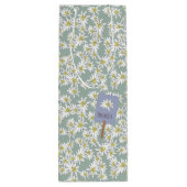 手描きのエーデルワイス　エレガントなアルプスのサボテン　グリーン ワインギフトバッグ (裏面)